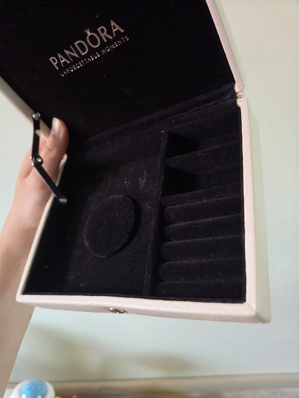 Authentic Pandora Limited Edition RETIRED Genuine Leather Jewelry Box Blush Pink